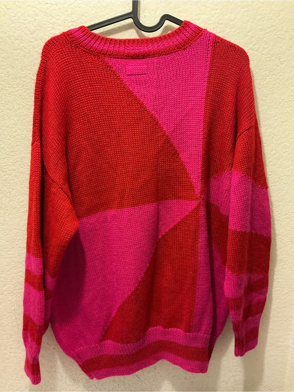 MOTHER the easy drop jumper color block Geometric Crewneck Sweater - Picture 6 of 10